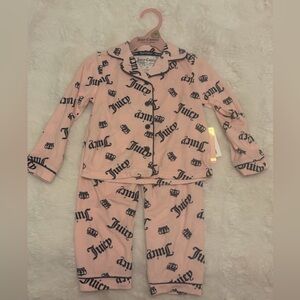 NWT Juicy Couture Kids Light Pink Pajama Set
